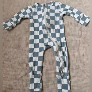 Siix 0-3m organic sleeper in blueberry